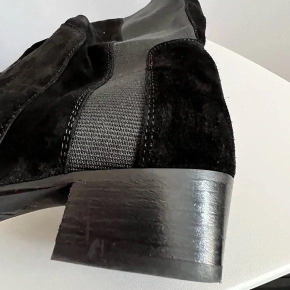 Aquatalia Boots Knee High Suede Leather Black Size 8.5 - Picture 11 of 12